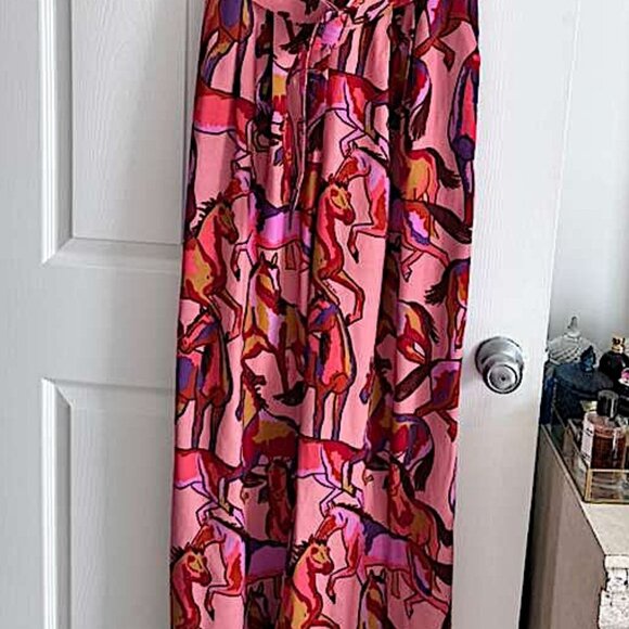 FARM Rio Multicolor Long Sleeve Maxi Overalls Women - Picture 3 of 11